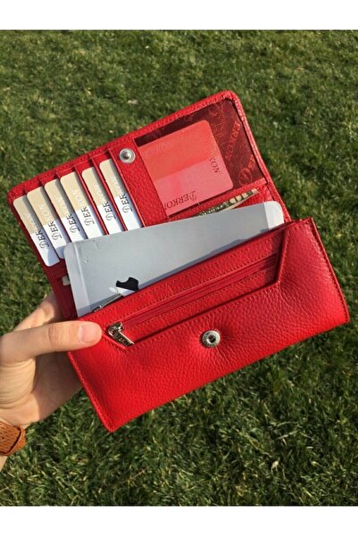 DERKON Portofel util pentru femei din piele naturală