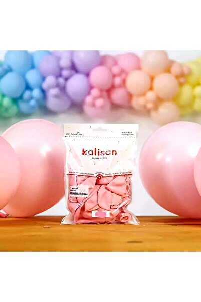 Genel Markalar Makaron Pembe Renk Lateks Balon 12 Inç Standart Boy