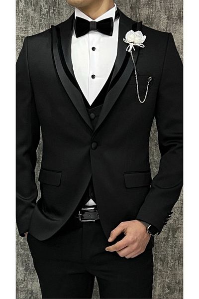 Terziayhan Groom Suit Tuxedo Slim Fit