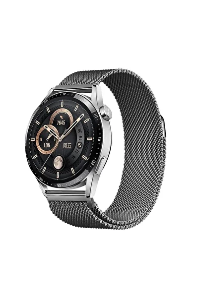 Alan Tech Xiaomi Amazfit Pace Zore Band-12 22mm Metal Mesh Cord-Gray