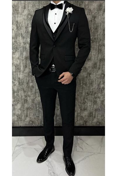 Terziayhan Groom Suit Tuxedo Slim Fit