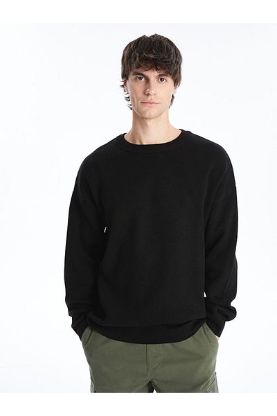 LC Waikiki Men's Knitwear Sweater - Long Sleeve, Crew Neck