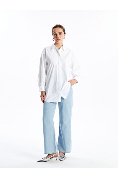 LC Waikiki Pantaloni de damă în jean Wideleg