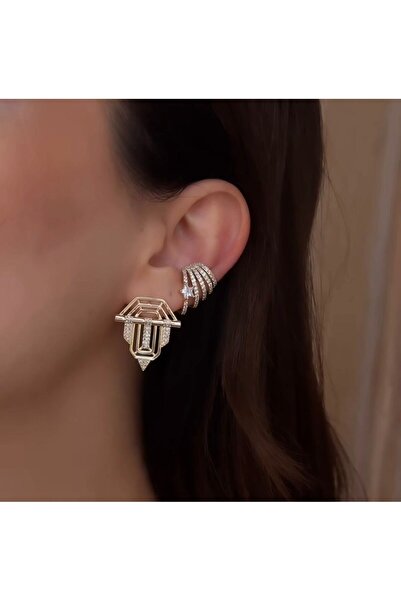 İlayda حلق سيريناي الكلاسيكي - تفاصيل حجر الزركون الذهبي من إيليس