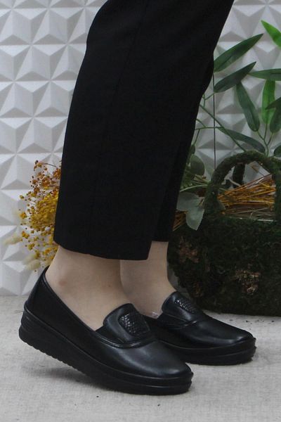 fort Sapphire 1262 Black Ortopedic Daily Women's Shoes