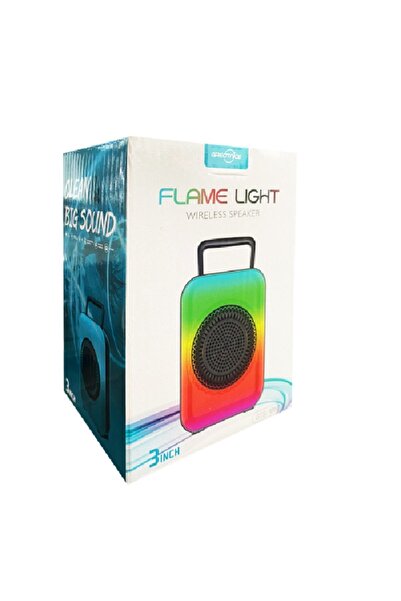Genel Markalar Gts 1867 3 Inch Flame Lıght Rgb Işıklı Bluetooth Speaker