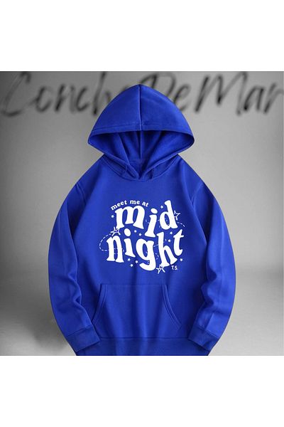 Vordevia Φούτερ με στάμπα Midnight Oversize