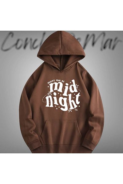 Vordevia Φούτερ με στάμπα Midnight Oversize