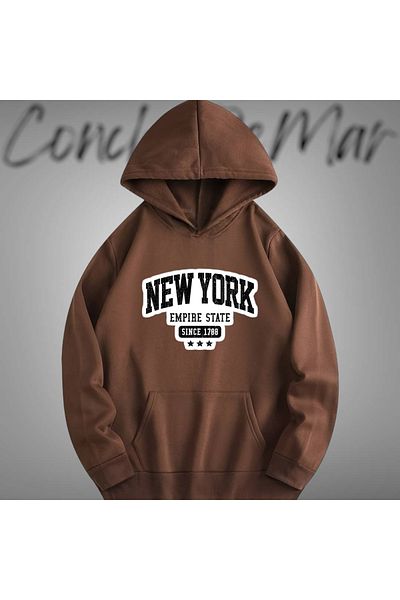 Vordevia Φούτερ από βαμβακερό εμπριμέ New York Oversize