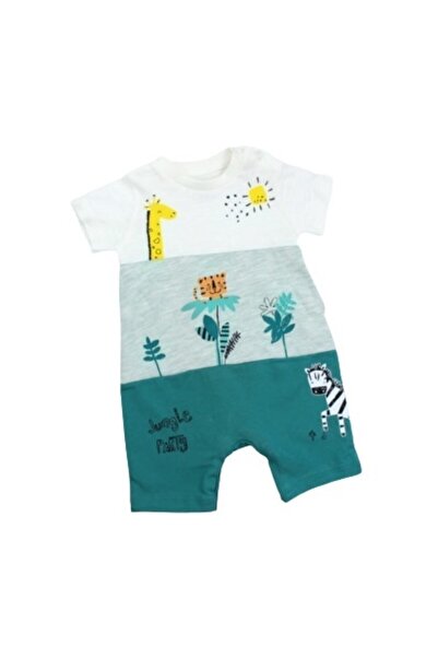 Tongs Baby Boze Jungle Party Baby Jumpsuit 2830 Green