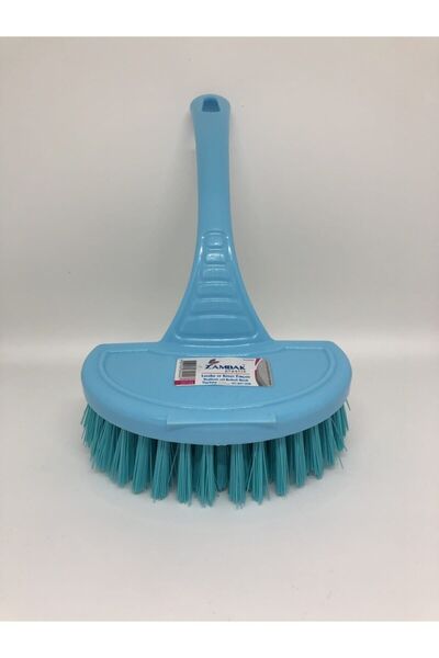 Zambak Plastik مجموعة فرشاة الحوض والبانيو من زامباك مكونة من قطعتين - اسفنجة وفرشاة للأطباق