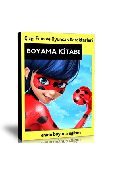 Enine Boyuna Eğitim Cartoon and Toy Characters Coloring Book