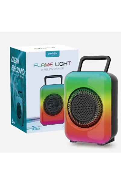 Genel Markalar Gts 1867 3 Inch Flame Lıght Rgb Işıklı Bluetooth Speaker
