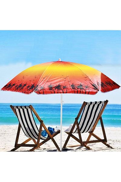 Boldy 150 Cm Beach and Sea Umbrella - Beach and Garden Umbrella - Balcony and Pool Umbrella