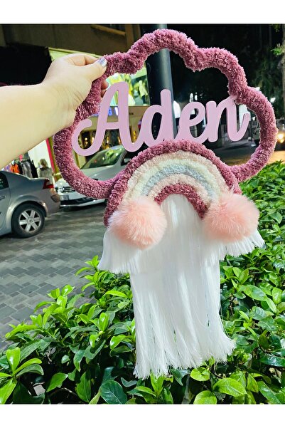 UĞURKİDS Bebek Odası Kapı Süsü Çocuk Odası Kapı Süsü Makrome Kapı Süsü