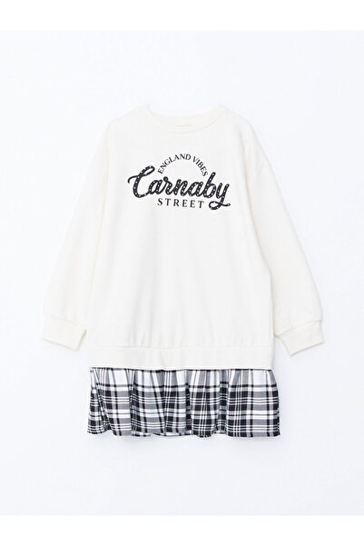 LC Waikiki Girl - Crew Neck Printed Dress
