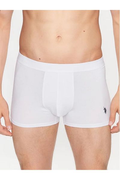 U.S. Polo Assn. Ανδρικό Modal 3 Pack μονόχρωμο λευκό μπόξερ