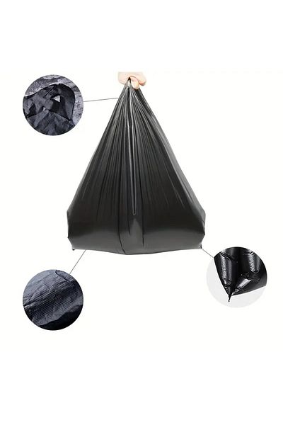 MG HOME 50 Pieces 30x60 Garbage Bag with Black Grips