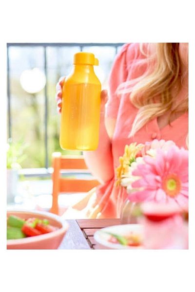 Tupperware 2 Li Square 500 Ml Πορτοκαλί & ροζ