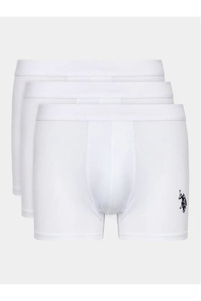 U.S. Polo Assn. Ανδρικό Modal 3 Pack μονόχρωμο λευκό μπόξερ