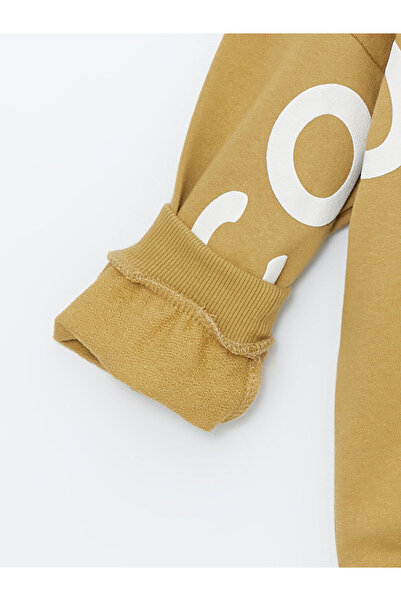 LC Waikiki Lcw Hooded Printed Baby Boy Sweatshirt and Sweatpants Set of 2