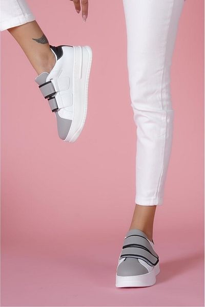 simethrift Pantofi sport cu talpă groasă cu velcro dublu - pantofi casual