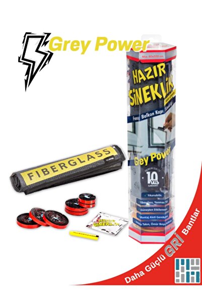 Genel Markalar GREY POWER Fransız Balkon Kapı Sinekliği 80 x 220cm