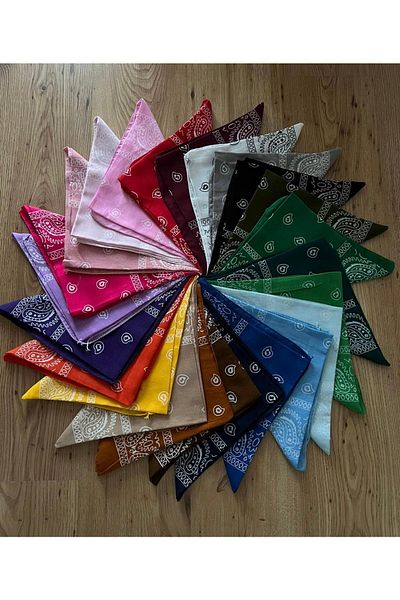 Gülerbandana by yunus güler Ethnic Pattern Bandana Set of 24