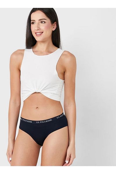 U.S. Polo Assn. Women's Cotton Lycra 3 Pack Multicolored Shorts Panties