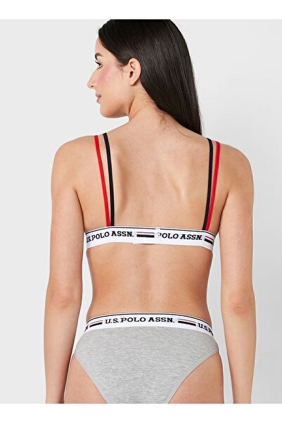 U.S. Polo Assn. Γυναικείο Σετ μπουστάκι 2 τεμαχίων μονόχρωμο βαμβακερό Lycra