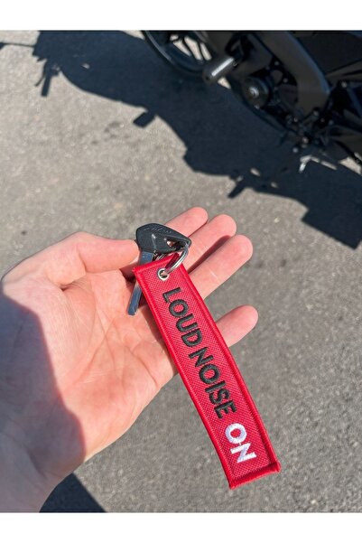 Yeles Loud Noise On Motorcu Kumaş Anahtarlık