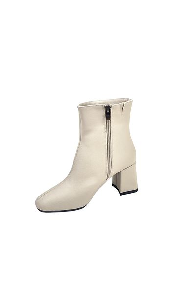 bescobel Asmana Black Short Heeled Women's Daily Boots