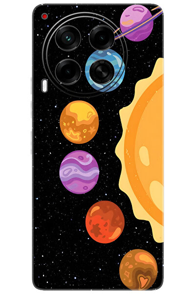 Camon Tecno 30 5G (CL7) Uyumlu Kılıf Desen Baskılı Silikon Gezegenler Tasarım STK:685 CP-Ab4e4Dk