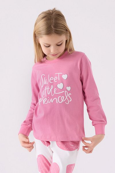 Rolypoly Girl's Pink Long Sleeve Pajama Set