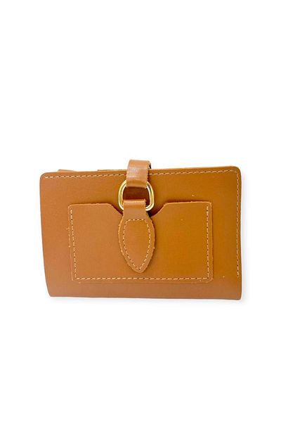 MODA ELF Дамски портфейл за аксесоари в кафяв цвят и златист цвят
