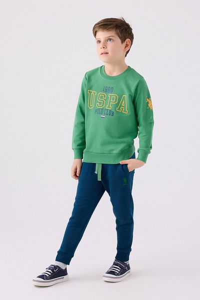 U.S. Polo Assn. Σετ φόρμας για αγόρι πράσινη