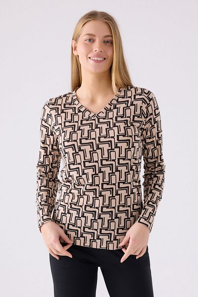 Pierre Cardin Women's Black Long Sleeve Pajama Set