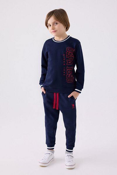 U.S. Polo Assn. Σετ φόρμας σκούρο μπλε για αγόρια