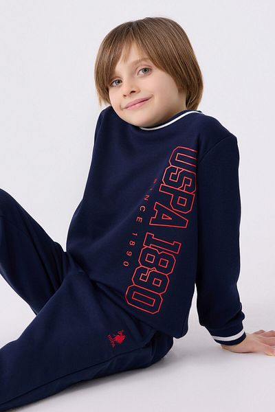 U.S. Polo Assn. Σετ φόρμας σκούρο μπλε για αγόρια
