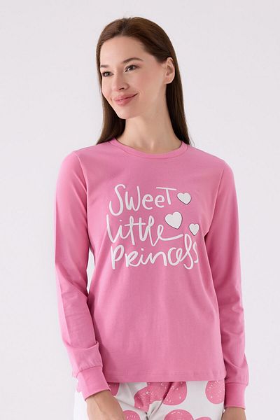 Rolypoly Women's Pink Long Sleeve Pajama Set