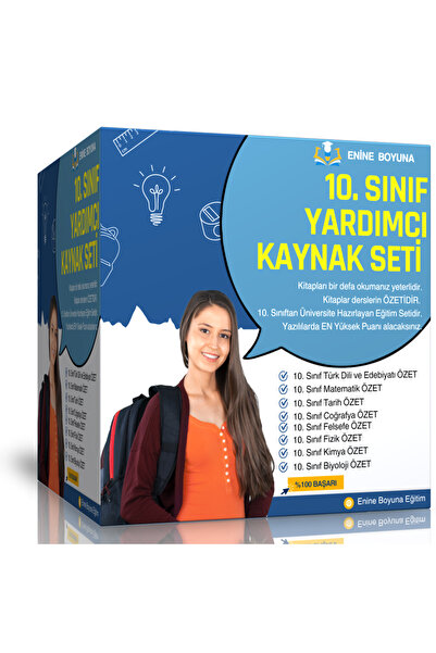 Enine Boyuna Eğitim 10. Sınıf Yardımcı Kaynak Seti (8 ANA Ders)