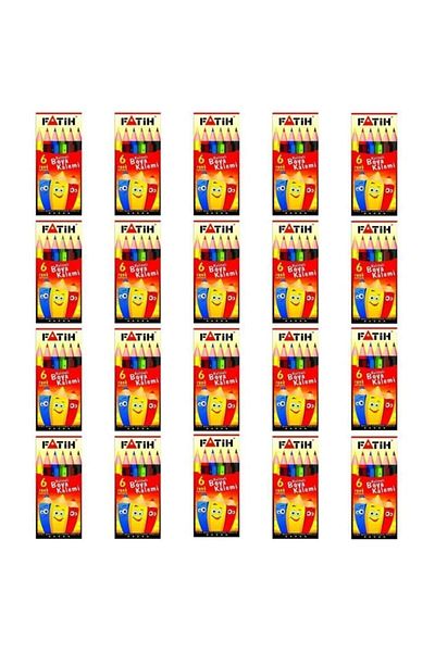 Fatih Dry Paint 6 Colors Half Size 33006 20 Pieces