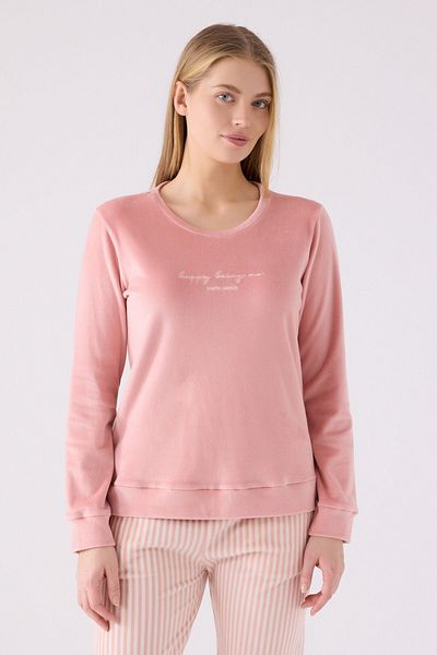 Pierre Cardin Women's Pink Long Sleeve Pajama Set