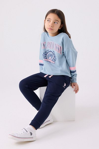 U.S. Polo Assn. Σετ κοριτσίστικη πράσινη φόρμα