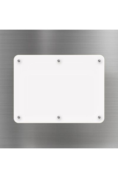 Trend Pleksi Plexi Refrigerator Writing Board - Magnetic, White (34cm X 26cm)