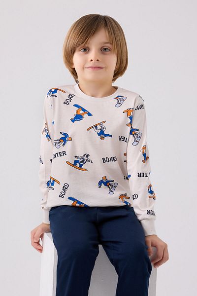Rolypoly Σετ πιτζάμες αγοριού Navy Blue μακρυμάνικη