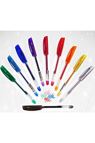 Noki 10 Renk Simli Jel Kalem Seti