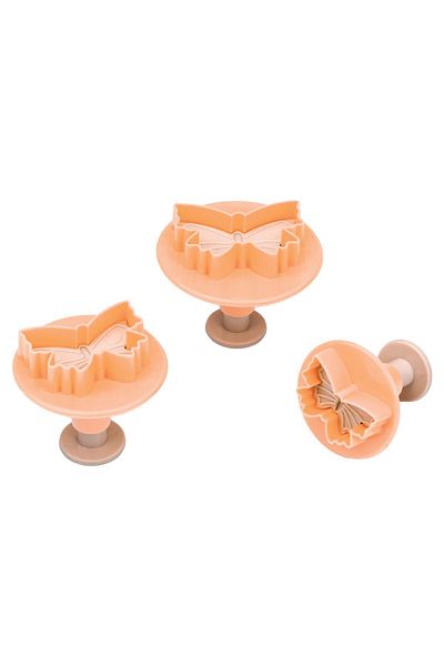 Sunplast Butterfly Cookie Mold Cookies - 3-Piece Pressed Sugar Dough Cutter