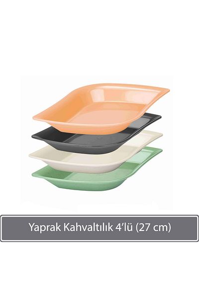 Sunplast Leaf Breakfast & Snack Bowl 4 Pieces (27 Cm)