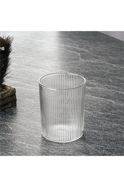 SİHİRLİ AYAKLAR 260 Ml Glass Cup Soft Drink Cocktail - Striped
